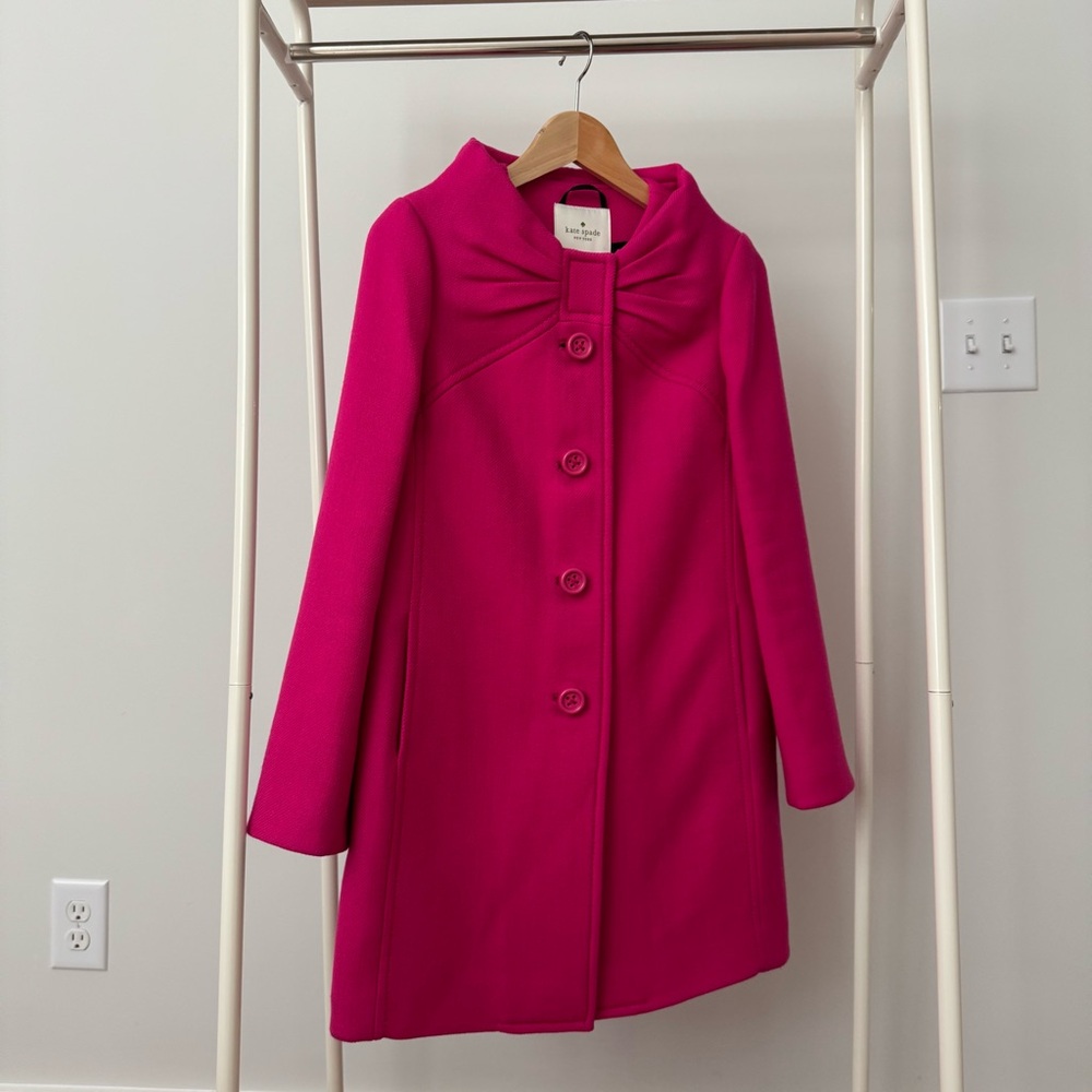 Kate Spade Pink Wool Coat